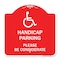 Signmission Handicap Parking Please Considerate W/ HandicapHeavy-Gauge Aluminum Sign, 18" x 18", RW-1818-23921 A-DES-RW-1818-23921 - alternate 1